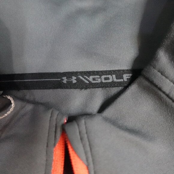 Under Armour Storm Golf Pullover L Gray 1/4 Zip Embroidered Witch on a Broom NEW - Picture 4 of 10